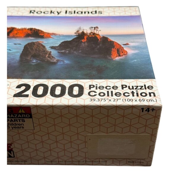 Puzzle Passion 2000 Piece Jigsaw  "Rocky Islands" Scenic NEW - Factory Sealed - Picture 6 of 6